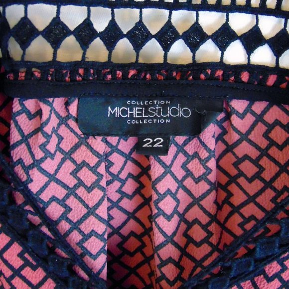 Michel Studio Collections Plus Size Blouse Size 22 - Picture 4 of 4